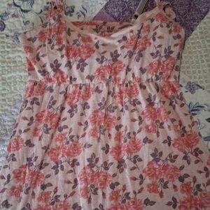 Floral Pink Motherhood Maternity Nursing Nightgown Size M